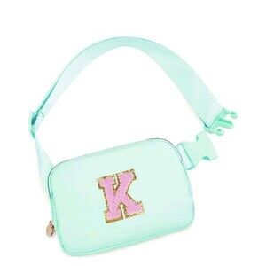 Belt Bag Fanny Pack Crossbody Initial K Patch Birthday Gift 4-15 Year Old Girls